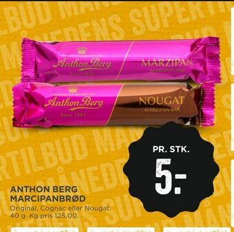 MENY Anthon berg marcipanbrød tilbud