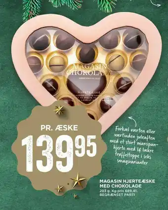 MENY Magasin hjerteæske med chokolade tilbud