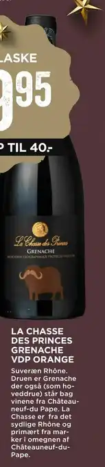MENY La chasse des princes grenache vdp orange tilbud
