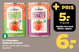 Netto La Campagna hakkede tomater tilbud