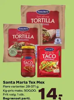 Kvickly Santa Maria Tex Mex tilbud