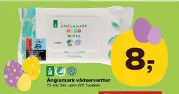 Kvickly Änglamark vådservietter tilbud