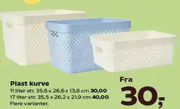 Kvickly Plast kurve tilbud