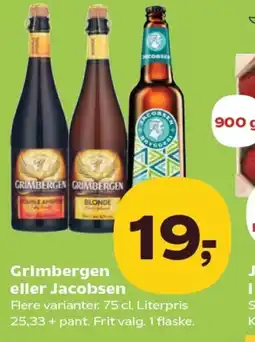 SuperBrugsen Grimbergen eller Jacobsen tilbud