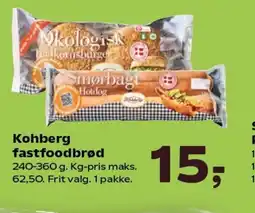 SuperBrugsen Kohberg fastfoodbrød tilbud