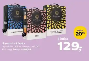 SuperBrugsen Savanha i boks tilbud