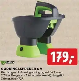 jem & fix GØDNINGSSPREDER 6 V tilbud