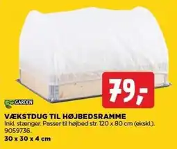 jem & fix VÆKSTDUG TIL HØJBEDSRAMME tilbud