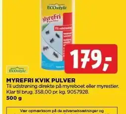 jem & fix ECOSTYLE MYREFRI KVIK PULVER tilbud