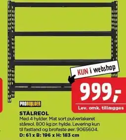 jem & fix STÅLREOL tilbud