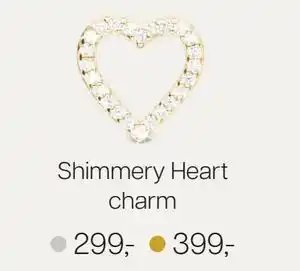 Vibholm Shimmery Heart charm tilbud