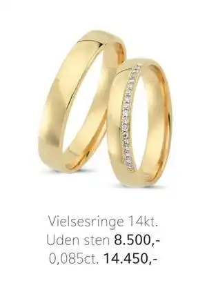 Vibholm Vielsesringe 14kt tilbud