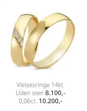 Vibholm Vielsesringe 14kt tilbud
