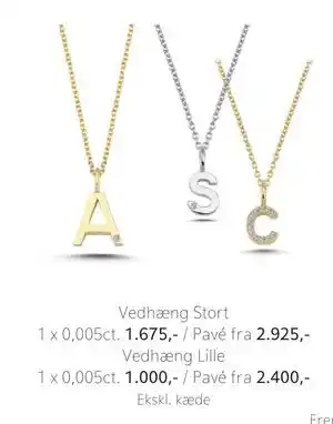 Vibholm Vedhæng Stort 1 x 0,005ct tilbud