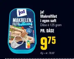 Poetzsch Padborg JA! Makrelfilet i egen saft tilbud