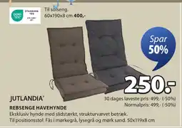 JYSK JUTLANDIA® REBSENGE HAVEHYNDE tilbud