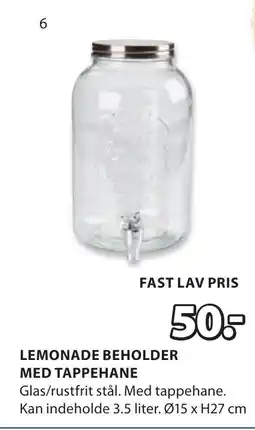 LEMONADE BEHOLDER MED TAPPEHANE