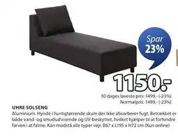 JYSK UHRE SOLSENG tilbud