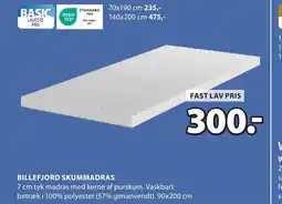 JYSK BILLEFJORD SKUMMADRAS tilbud