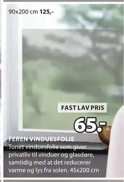 JYSK FEREN VINDUESFOLIE tilbud