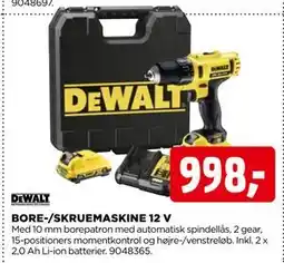 jem & fix BORE-/SKRUEMASKINE 12 V tilbud