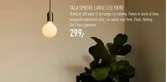 Johannes Fog Tala sphere large led pære tilbud