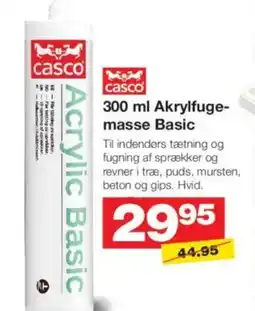 Bauhaus Akrylfuge- masse basic tilbud