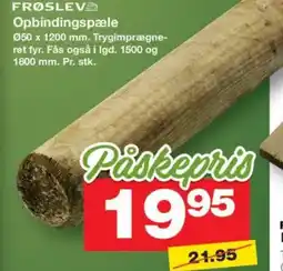 Bauhaus FRØSLEV Opbindingspæle tilbud