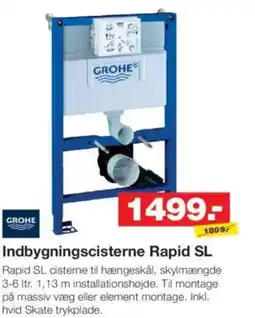 Bauhaus GROHE Indbygningscisterne rapid sl tilbud