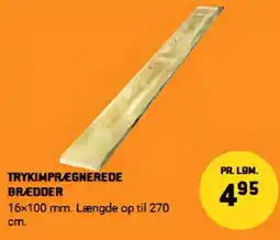 XL-BYG Trykimpregnerede brædder tilbud