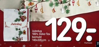 REMA 1000 Juledug 100% Oeko-Tex bomuld tilbud