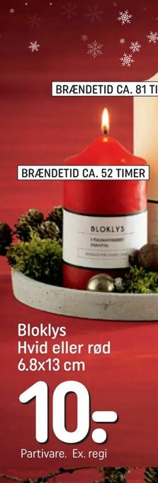 REMA 1000 Bloklys Hvid eller rød tilbud