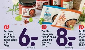 Tex Mex økologisk taco eller fajita spice mix