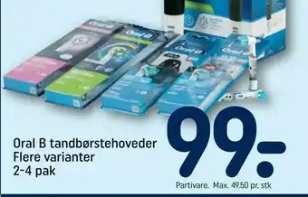 Oral B tandbørstehoveder