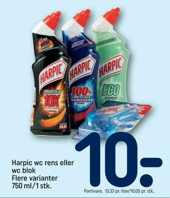 REMA 1000 Harpic wc rens eller wc blok tilbud