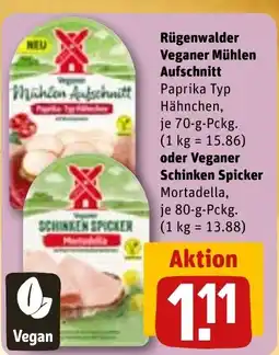 REWE DE Rügenwalder Veganer Mühlen Aufschnitt tilbud