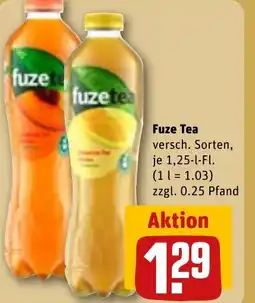 REWE DE Fuze tea tilbud