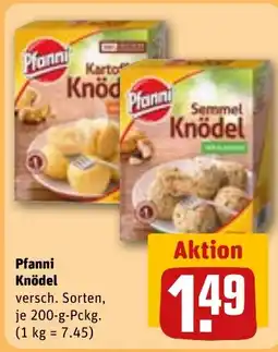 REWE DE Pfanni Knödel versch. Sorten, tilbud