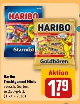REWE DE Haribo Fruchtgummi Minis tilbud