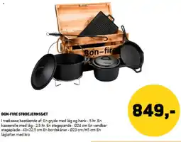 XL-BYG BON-FIRE STØBEJERNSSÆT tilbud