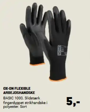 XL-BYG OX-ON FLEXIBLE ARBEJDSHANDSKE tilbud