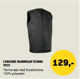 XL-BYG LYNGSØE RAINWEAR TERMO VEST tilbud