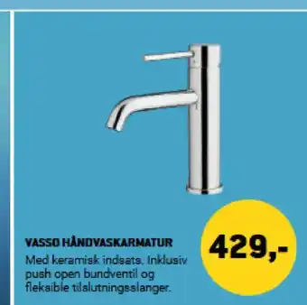 XL-BYG VASSO HÅNDVASKARMATUR tilbud