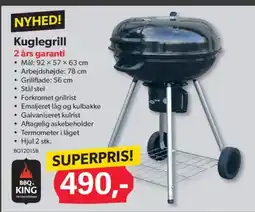 BigDollar NYHED! Kuglegrill 2 års garanti tilbud