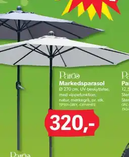 BigDollar Parco Markedsparasol tilbud