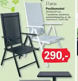 BigDollar Parco Positionsstol tilbud
