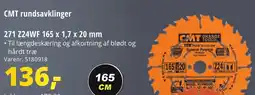 10-4 Byggecenter 271 Z24WF 165 X 1,7 x 20 mm tilbud