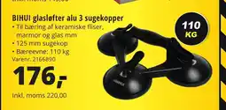 10-4 Byggecenter BIHUI glasløfter alu 3 sugekopper tilbud
