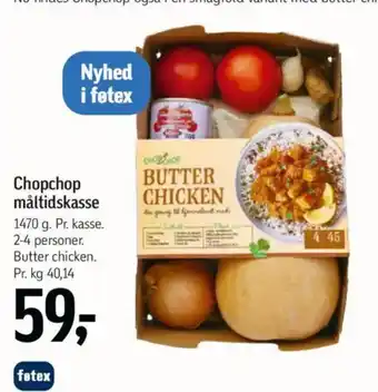 Føtex Chopchop måltidskasse tilbud