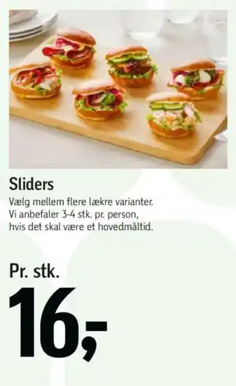 Føtex Sliders tilbud